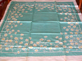 Queen Anne Indian Head Daisy Vintage Tablecloth 43x43 - Unused