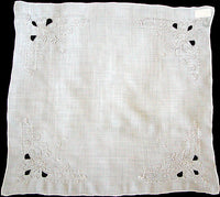 Madeira Embroidered Cutwork Rayon Handkerchief Desco MWT