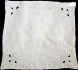 Madeira Embroidered Cutwork Rayon Handkerchief Desco MWT