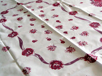 Nosegay Bouquets Vintage Tablecloth 40x62