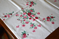 Princess Rose Wilendur Vintage Tablecloth 50x54