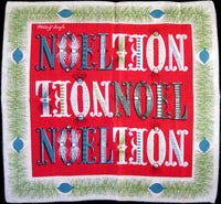 Tammis Keefe NOEL Vintage Christmas Handkerchief NOS