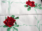 American Beauty Wilendur Red Rose Vintage Kitchen Towel Unused
